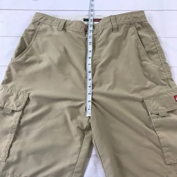 Quiksilver Men Size 34 Beige Khaki Cargo Bermuda Shorts - Picture 9 of 13